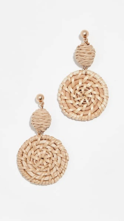 Shop Shashi St. Barths Earrings In Natural