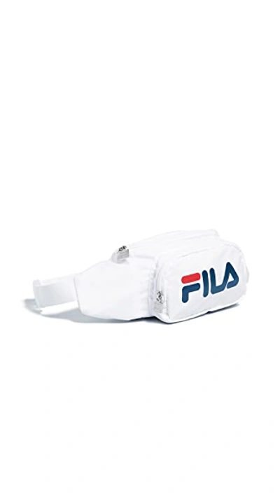 Shop Fila Fanny Pack In White/red/peacoat
