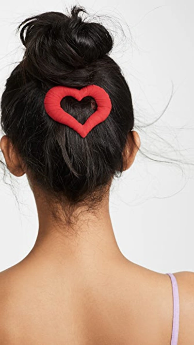 Shop Shashi Amore Barrette In Red