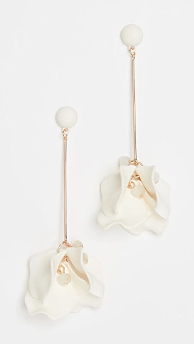 Shop Shashi Petunia Earrings In White