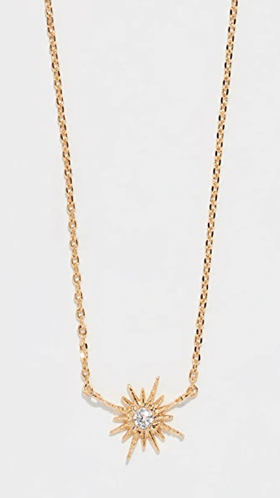 Shop Shashi Celestine Necklace In Gold