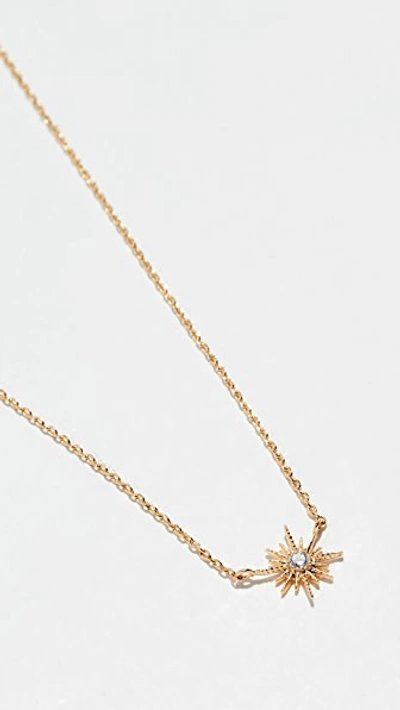 Shop Shashi Celestine Necklace In Gold