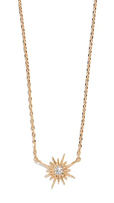 Shop Shashi Celestine Necklace In Gold