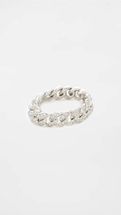 Shop Shay 18k Mini Pave Diamond Link Ring