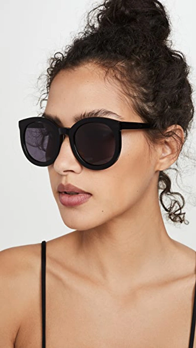 Shop Karen Walker Super Duper Strength Sunglasses In Black