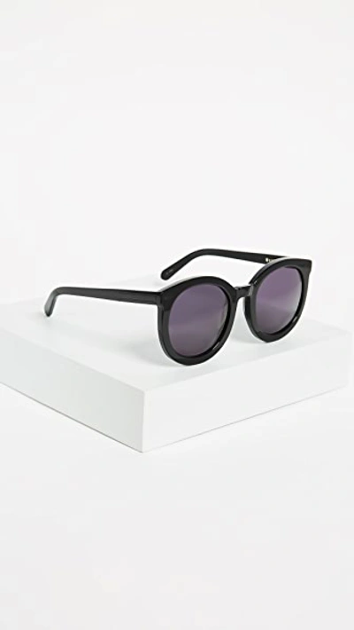 Shop Karen Walker Super Duper Strength Sunglasses In Black