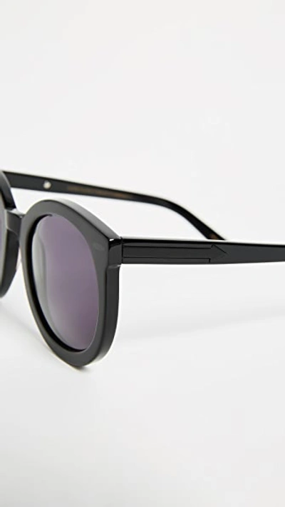 Shop Karen Walker Super Duper Strength Sunglasses In Black