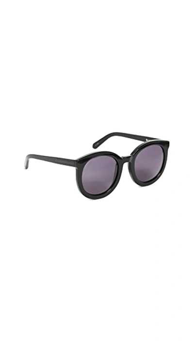 Shop Karen Walker Super Duper Strength Sunglasses In Black