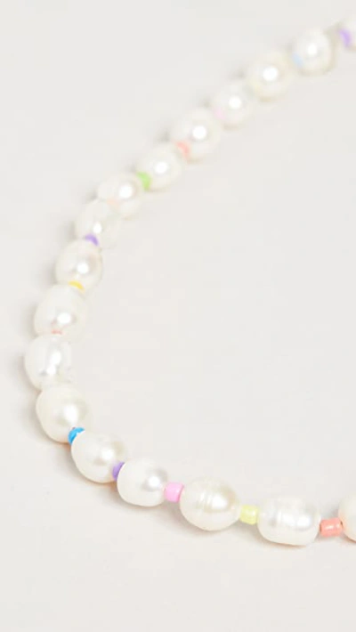 Shop Adinas Jewels Multi Color Pearl Bead Necklace