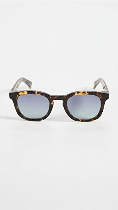 Shop Garrett Leight Kinney X Sunglasses In Tuscan Tortoise