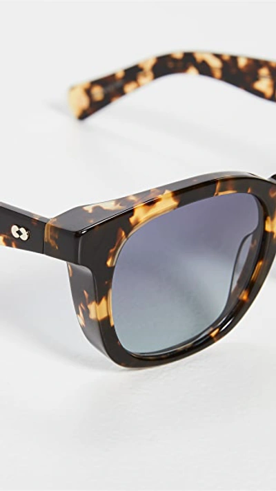 Shop Garrett Leight Kinney X Sunglasses In Tuscan Tortoise