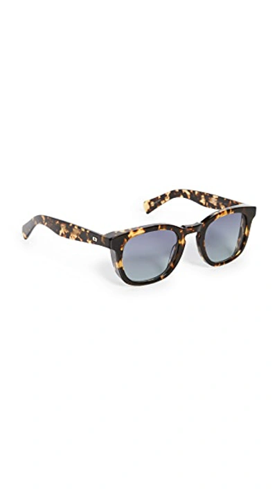 Shop Garrett Leight Kinney X Sunglasses In Tuscan Tortoise