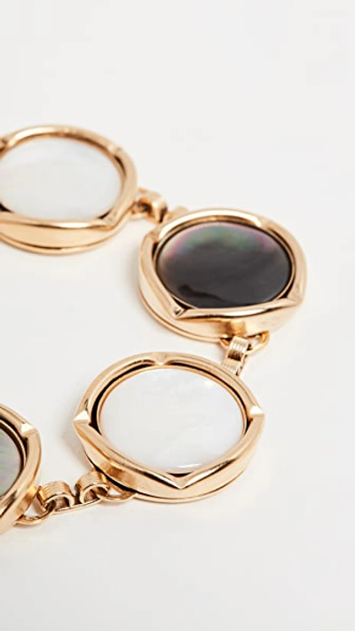Shop Brinker & Eliza Bright Side Bubble Bracelet In Gold/pearl