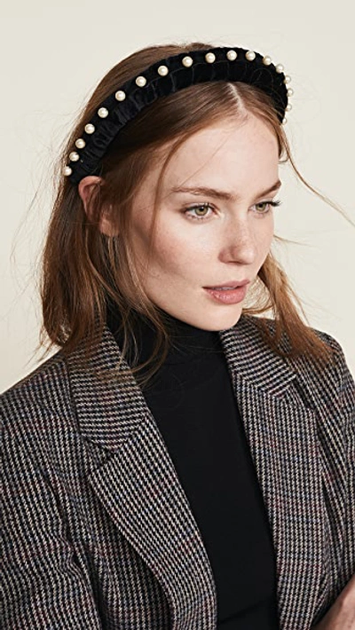 Shop Jennifer Behr Mathilda Headband In Black