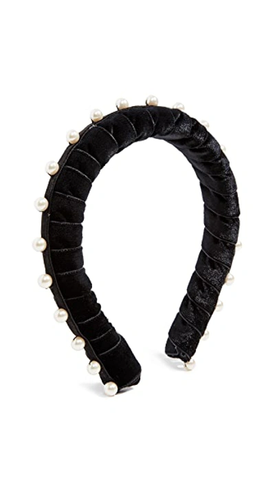 Shop Jennifer Behr Mathilda Headband In Black