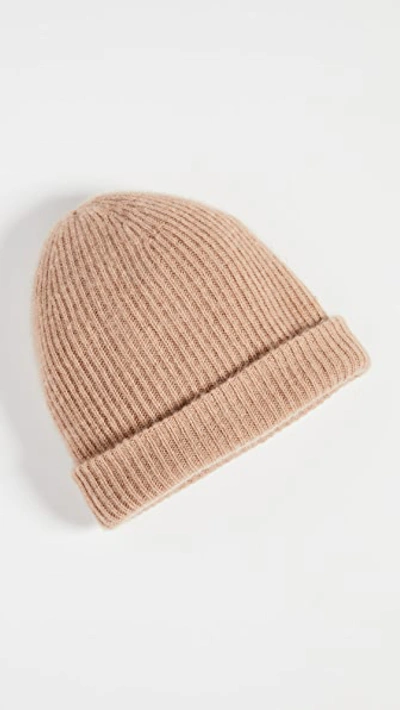 Shop White + Warren Cashmere Plush Rib Beanie