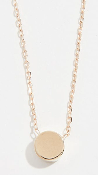 Shop Adina Reyter 14k Gold Super Tiny Disc Necklace