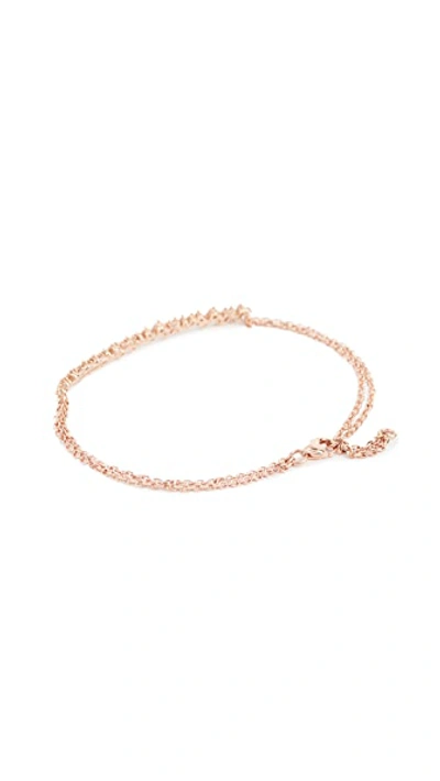 Shop Suzanne Kalan Fireworks 18k Gold Vertical Diamond Baguette Bracelet In Rose Gold