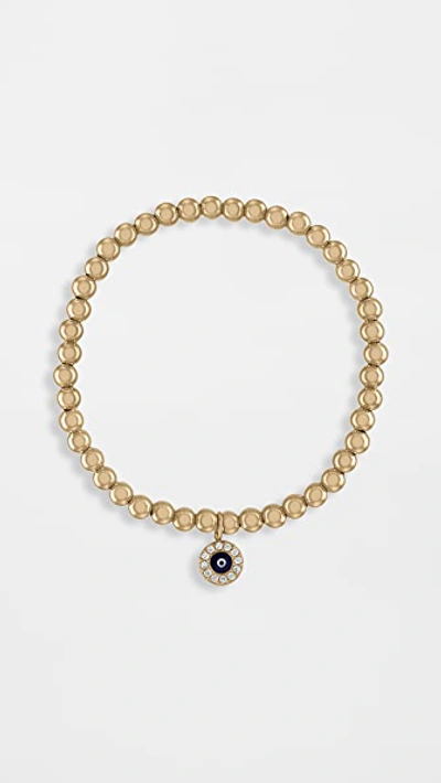 Shop Alexa Leigh 4mm Protection Bracelet In Yellow Gold
