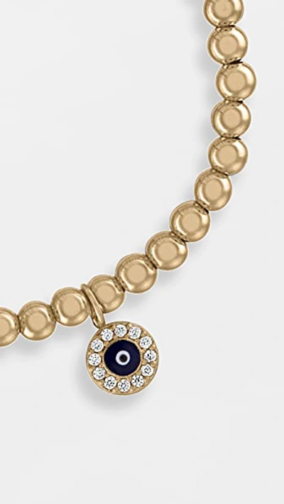 Shop Alexa Leigh 4mm Protection Bracelet In Yellow Gold
