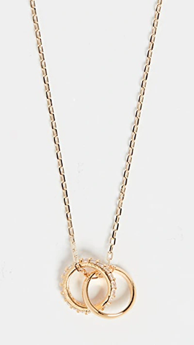 Shop Shashi Promises Necklace In Gold