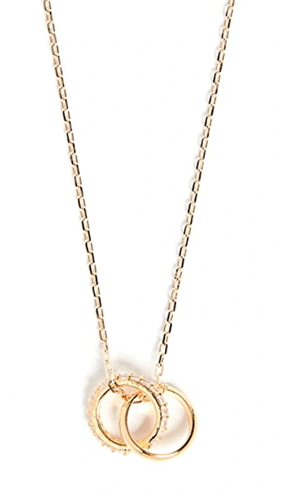 Shop Shashi Promises Necklace In Gold