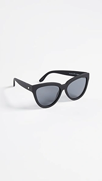 Shop Le Specs Liar Liar Sunglasses In Black Rubber