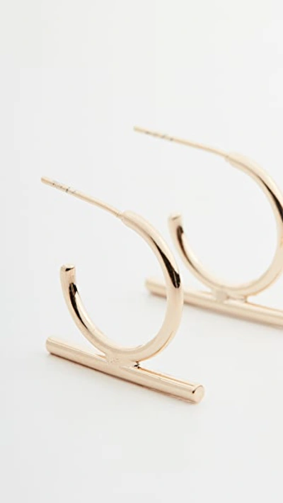 Shop Shashi Bijou Hoop Earrings In Gold