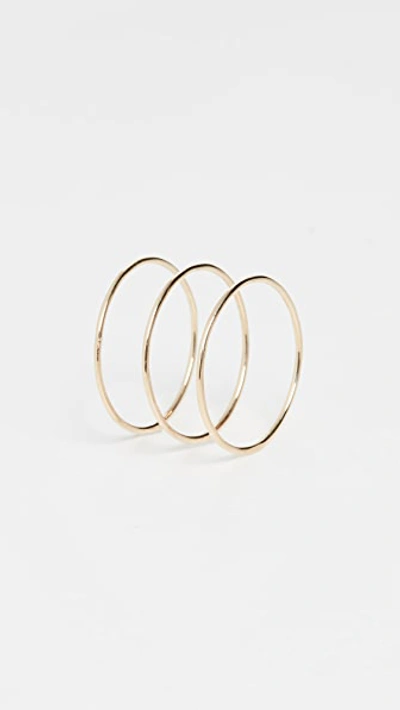 Shop Ariel Gordon Jewelry 14k Paper Thin Rings In Gold