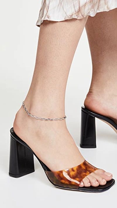 Shop Maria Black Porto Anklet In Silver