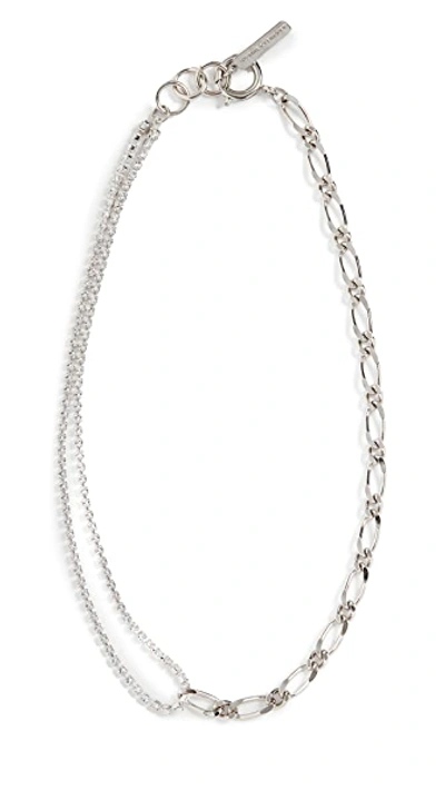 Shop Justine Clenquet Roxy Choker In Silver