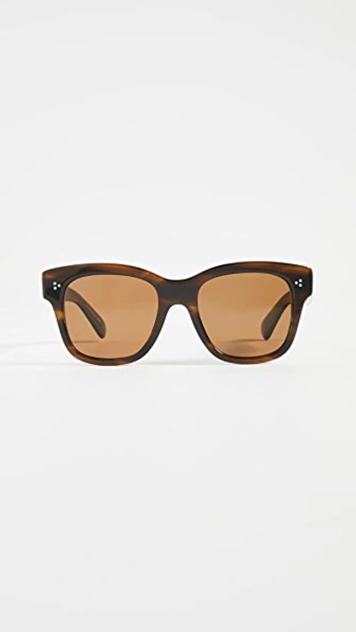 Shop Oliver Peoples Melery Sunglasses In Bark