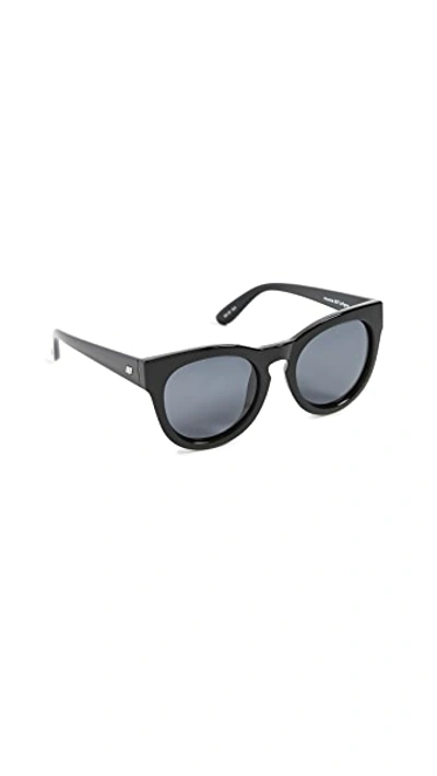 Shop Le Specs Jealous Games Sunglasses In Black Smoke Mono Polarized