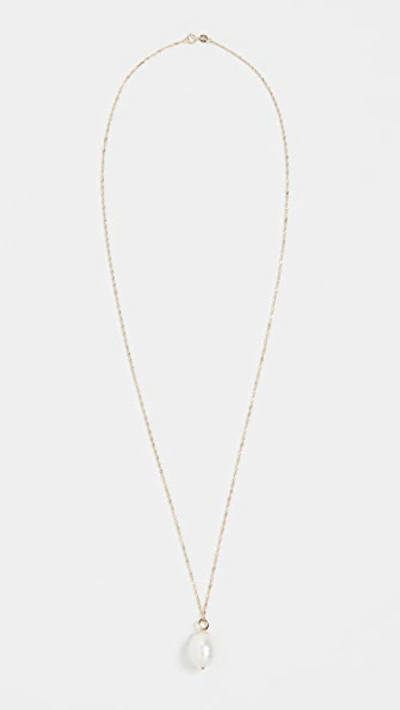 Shop Ariel Gordon Jewelry 14k Baroque Pearl Drop Necklace In Gold