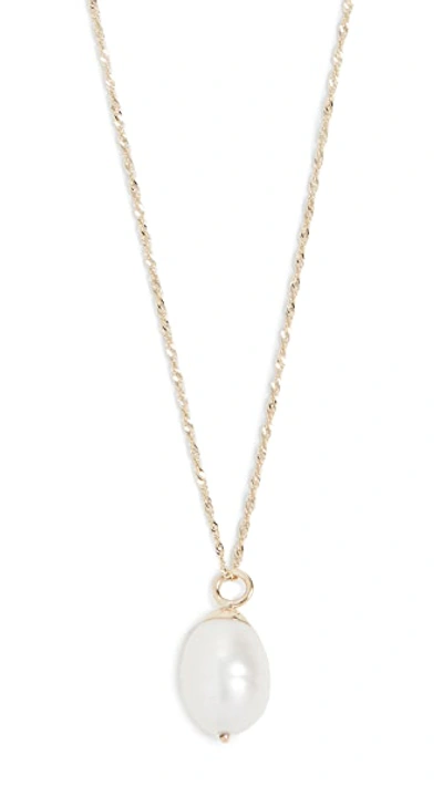 Shop Ariel Gordon Jewelry 14k Baroque Pearl Drop Necklace In Gold