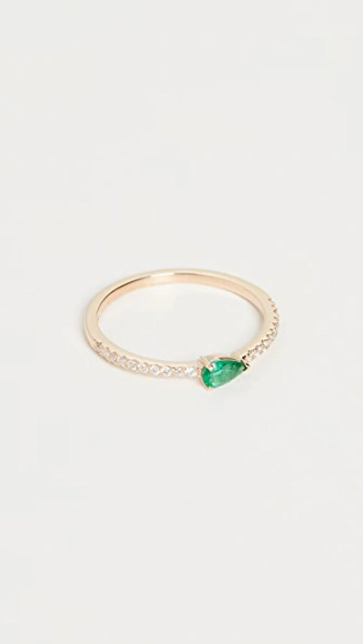 Shop My Story 14k The Layla Ring In Emerald