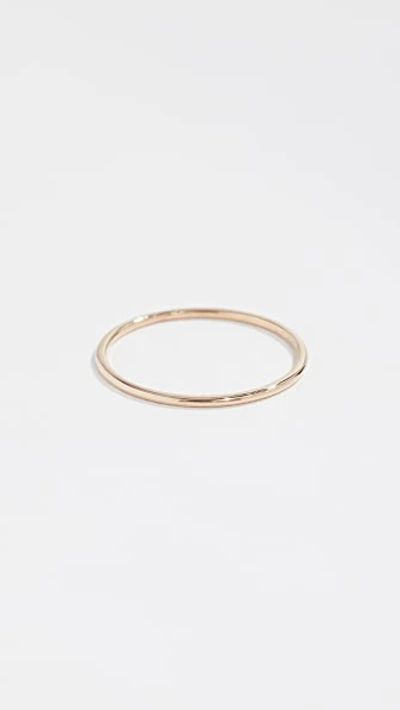 Shop Zoë Chicco 14k Gold Thin Band Ring