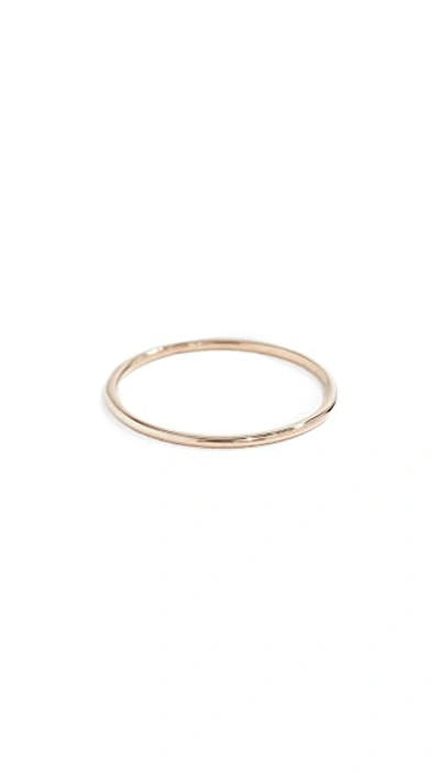 Shop Zoë Chicco 14k Gold Thin Band Ring