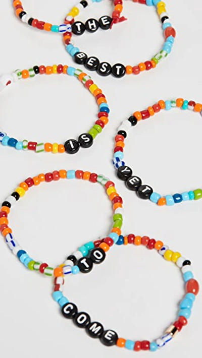 Shop Roxanne Assoulin The Best Is Yet To Come Camp Bracelets In Multi