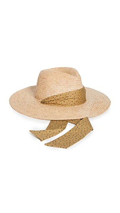 Shop Madewell Leopard Trim Straw Hat In Raffia Straw