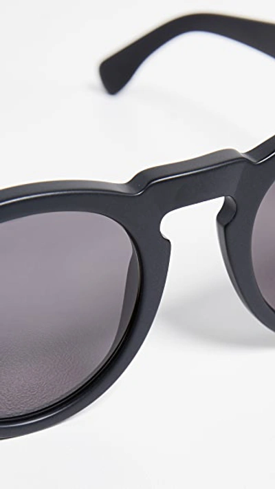 Shop Illesteva Leonard Sunglasses In Matte Black