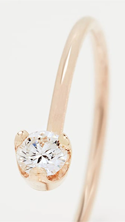 Shop Zoë Chicco Prong Diamonds Earrings In Gold