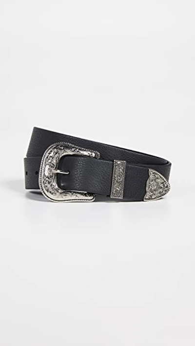 Shop B-low The Belt Frank Belt In Black/silver