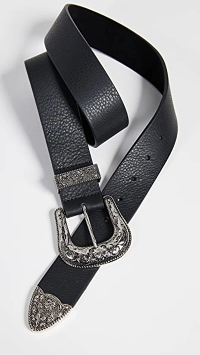 Shop B-low The Belt Frank Belt In Black/silver