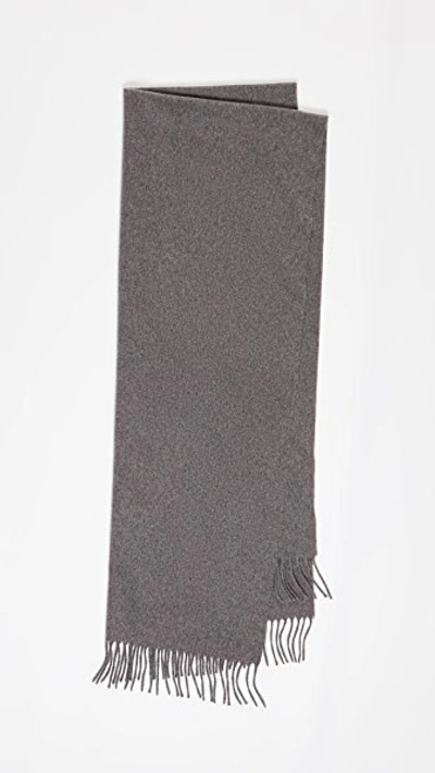 Shop Acne Studios Canada Cashmere Scarf In Grey Melange