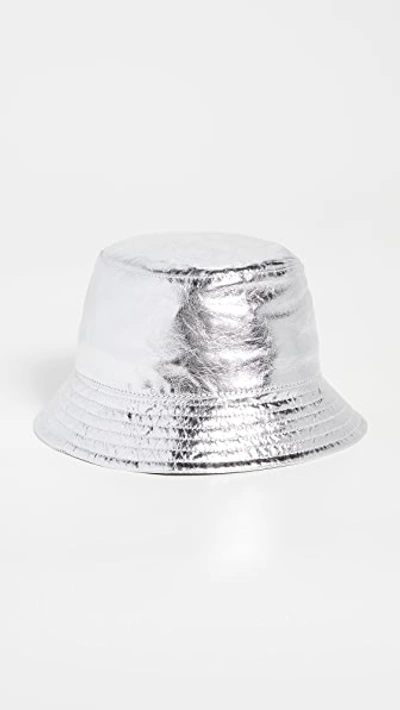 Shop Isabel Marant Haley Bucket Hat In Silver