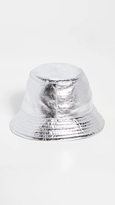 Shop Isabel Marant Haley Bucket Hat In Silver