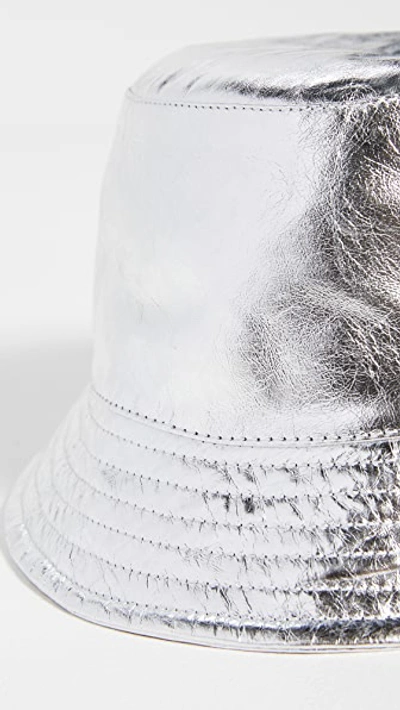 Shop Isabel Marant Haley Bucket Hat In Silver