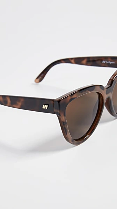 Shop Le Specs Liar Liar Sunglasses In Volcanic Tort/brown Mono