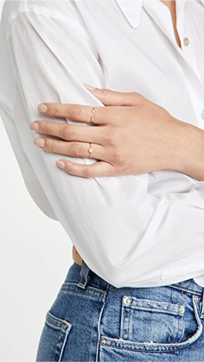 Shop Zoë Chicco Itty Bitty Symbols Ring In Gold